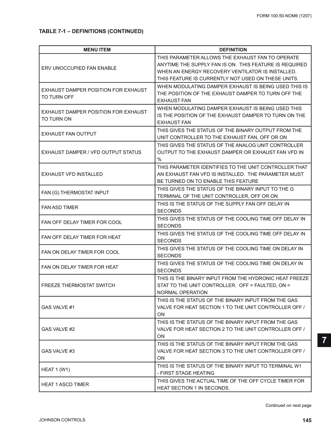 York YPAL 050, YPAL 061, YPAL 051, YPAL 060 manual 145 