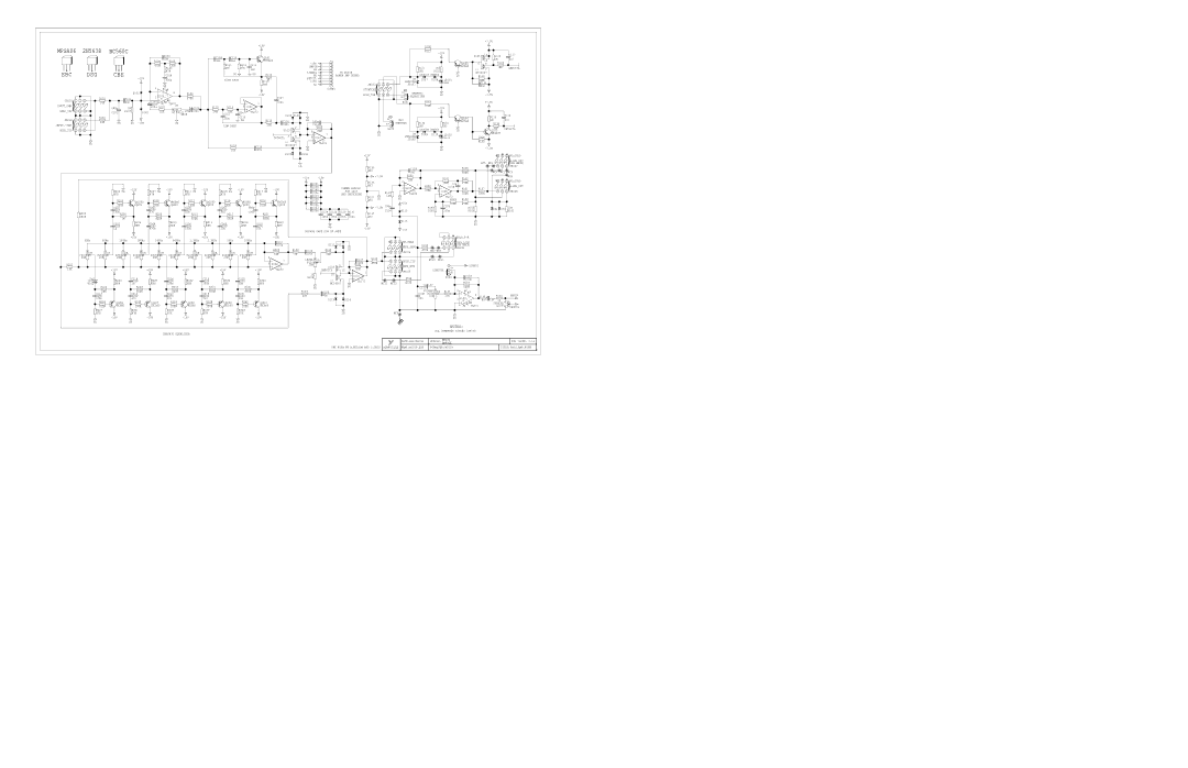 Yorkville Sound 400 service manual MPSA06, 2N5638 BC560C, Ebc Dsg Cbe 