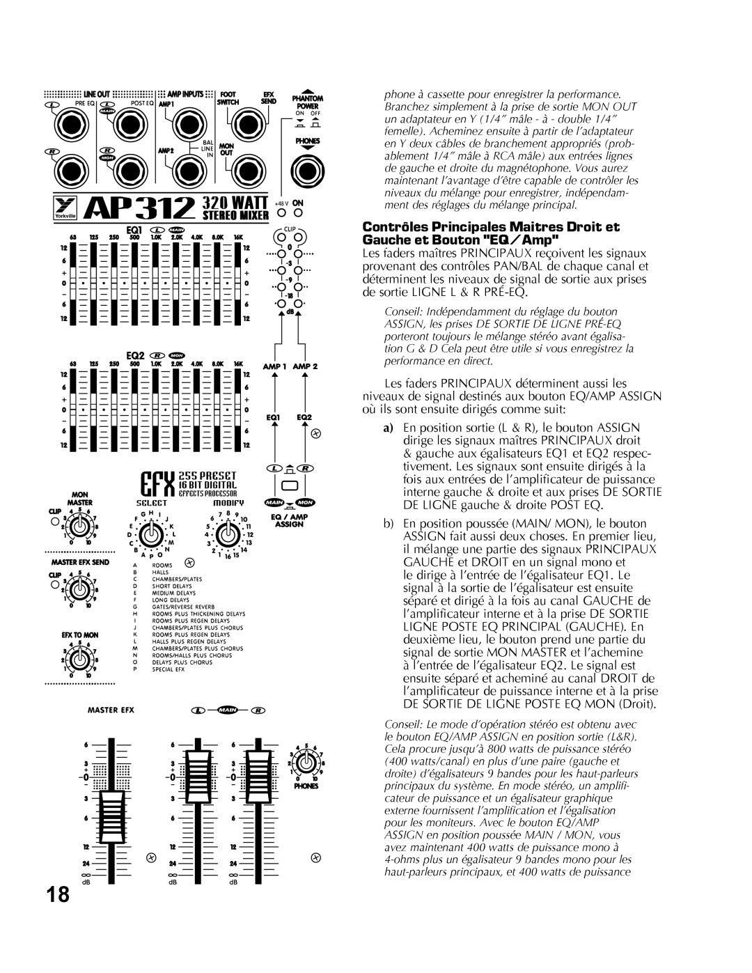 Yorkville Sound AP312 owner manual 