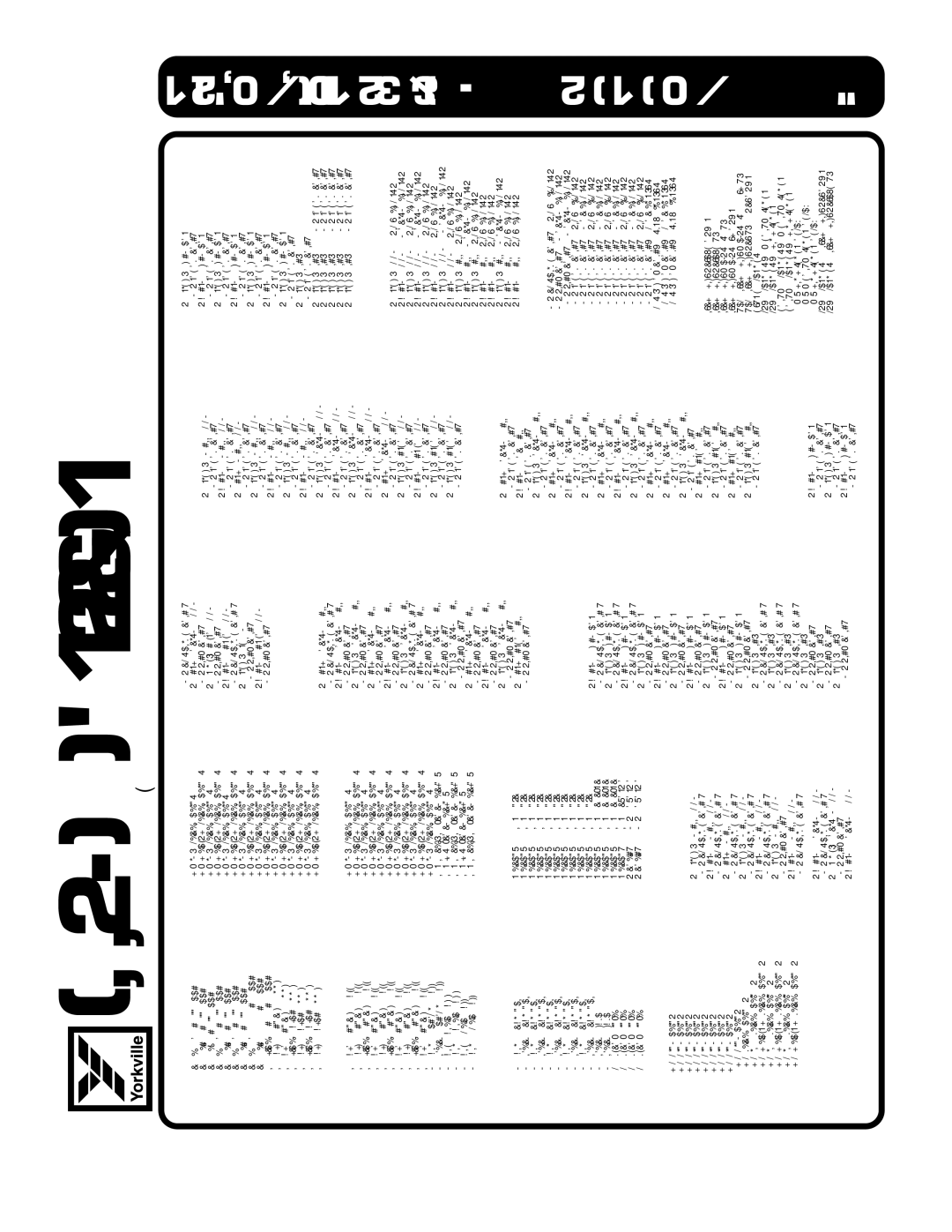 Yorkville Sound AP312 owner manual Digital Effects Tables 