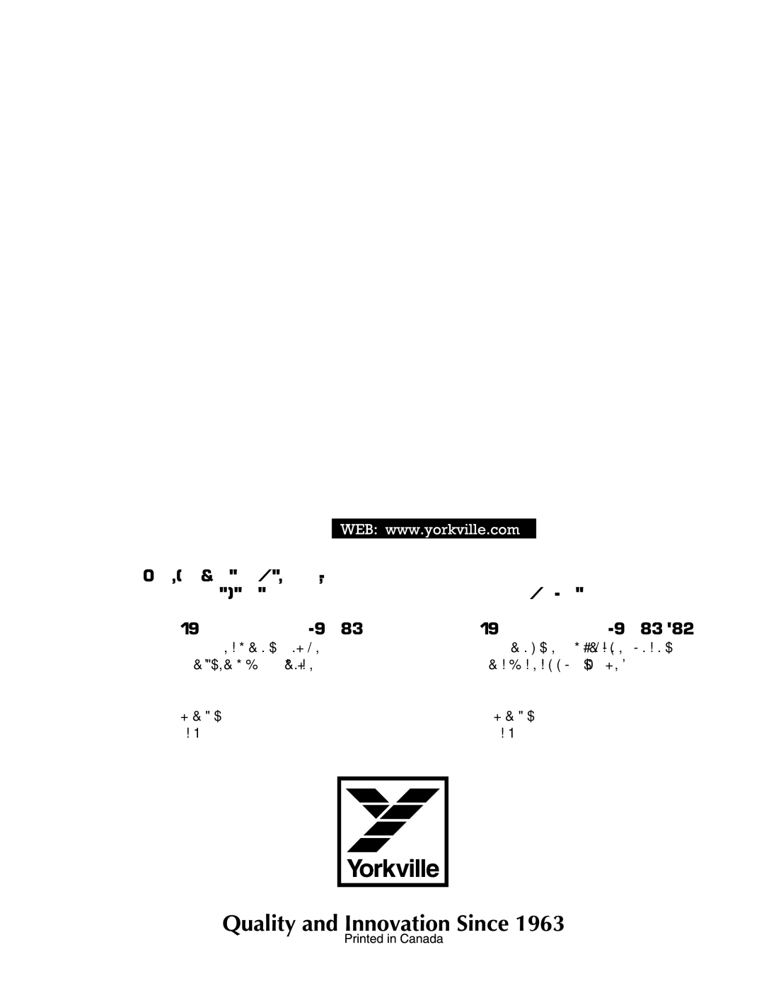 Yorkville Sound AP312 owner manual Canada 