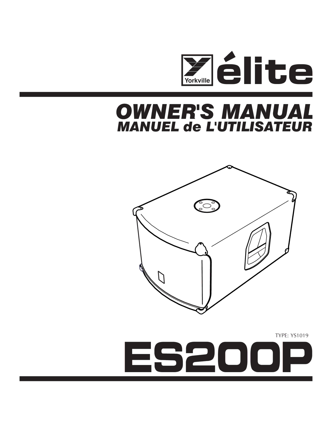 Yorkville Sound ES200P owner manual 