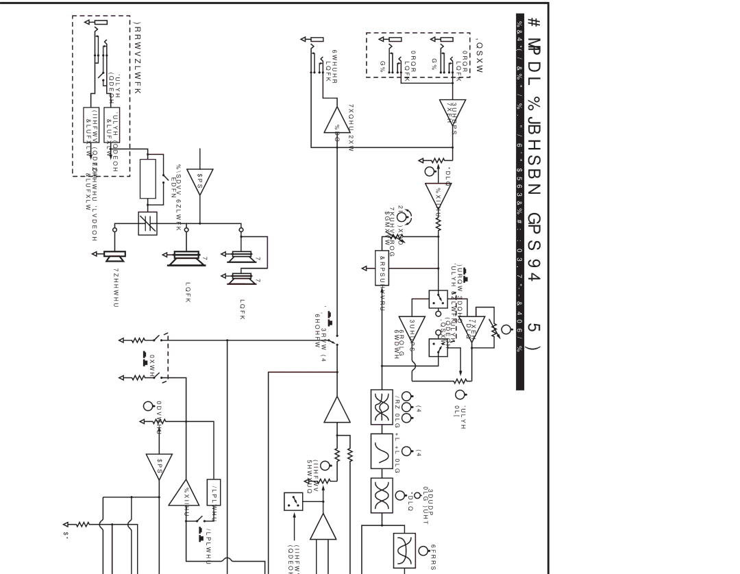 Yorkville Sound service manual Block Diagram for XS400/T/H 