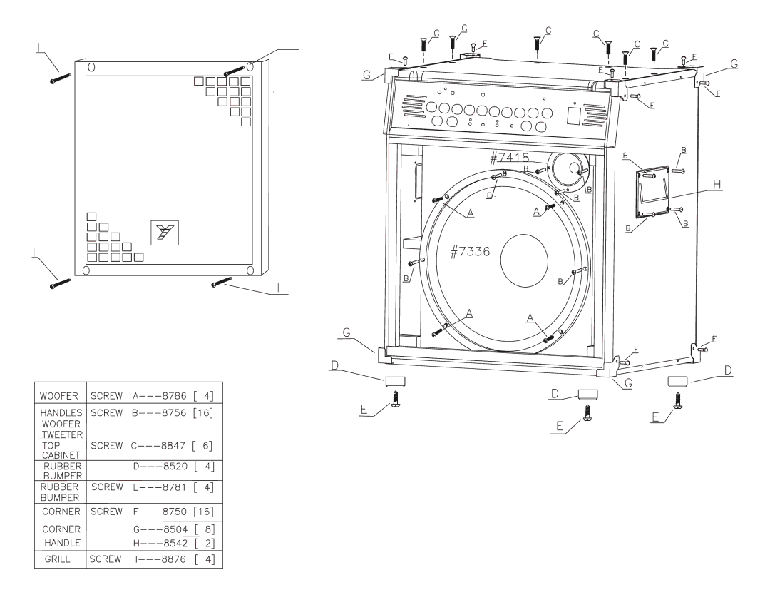 Yorkville Sound XS400 service manual 