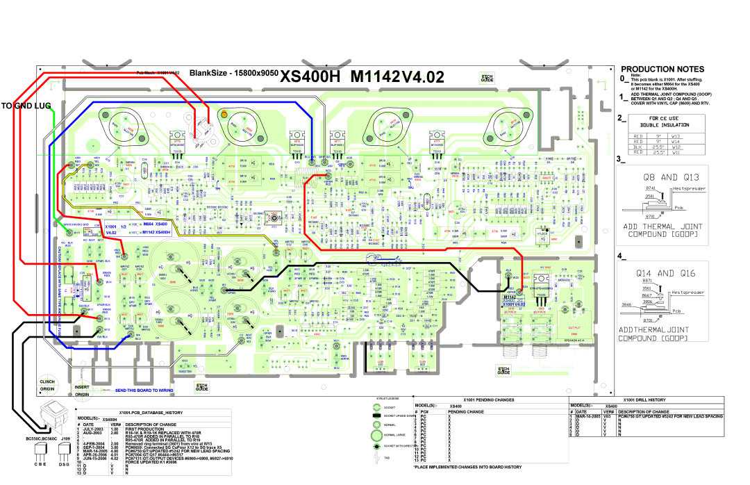 Yorkville Sound service manual XS400H M1142V4.02 