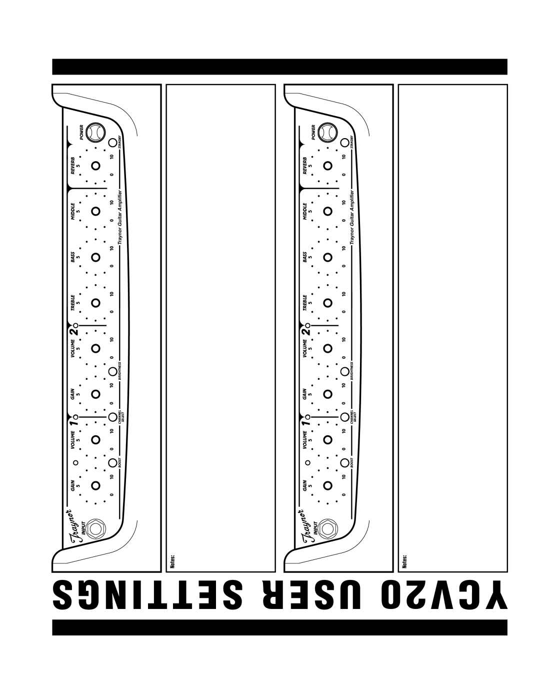 Yorkville Sound YS1006 owner manual YCV20 