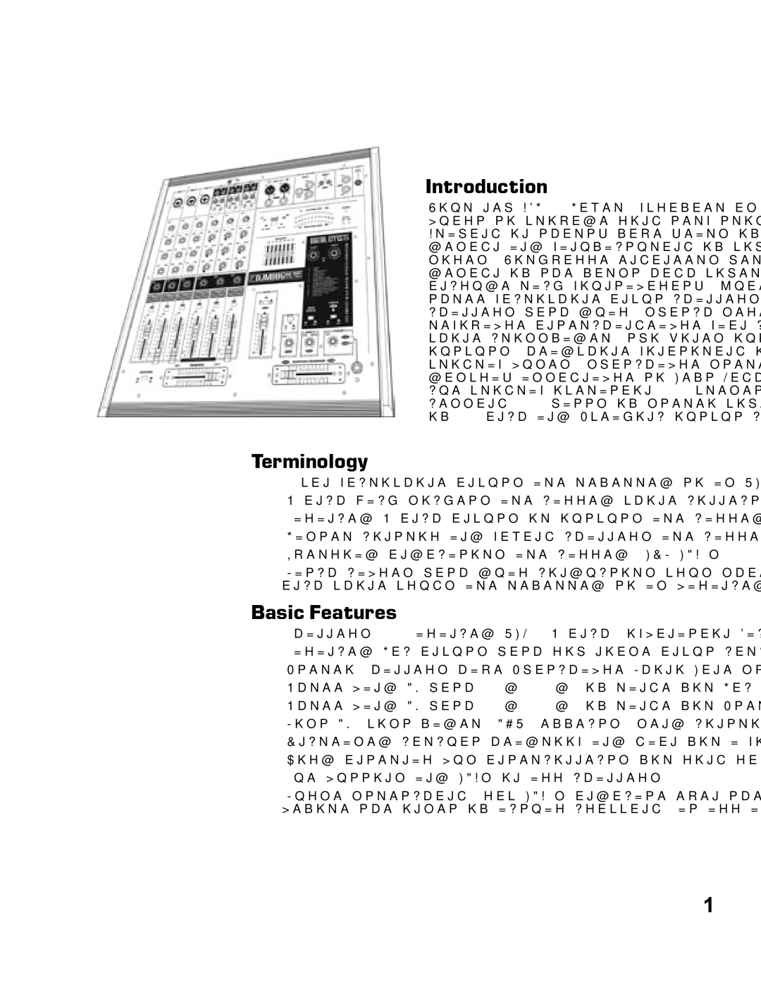 Yorkville Sound YS1010 owner manual Introduction, Terminology, Basic Features 