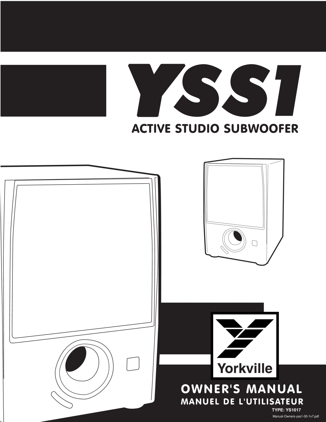 Yorkville Sound YSS1 owner manual 