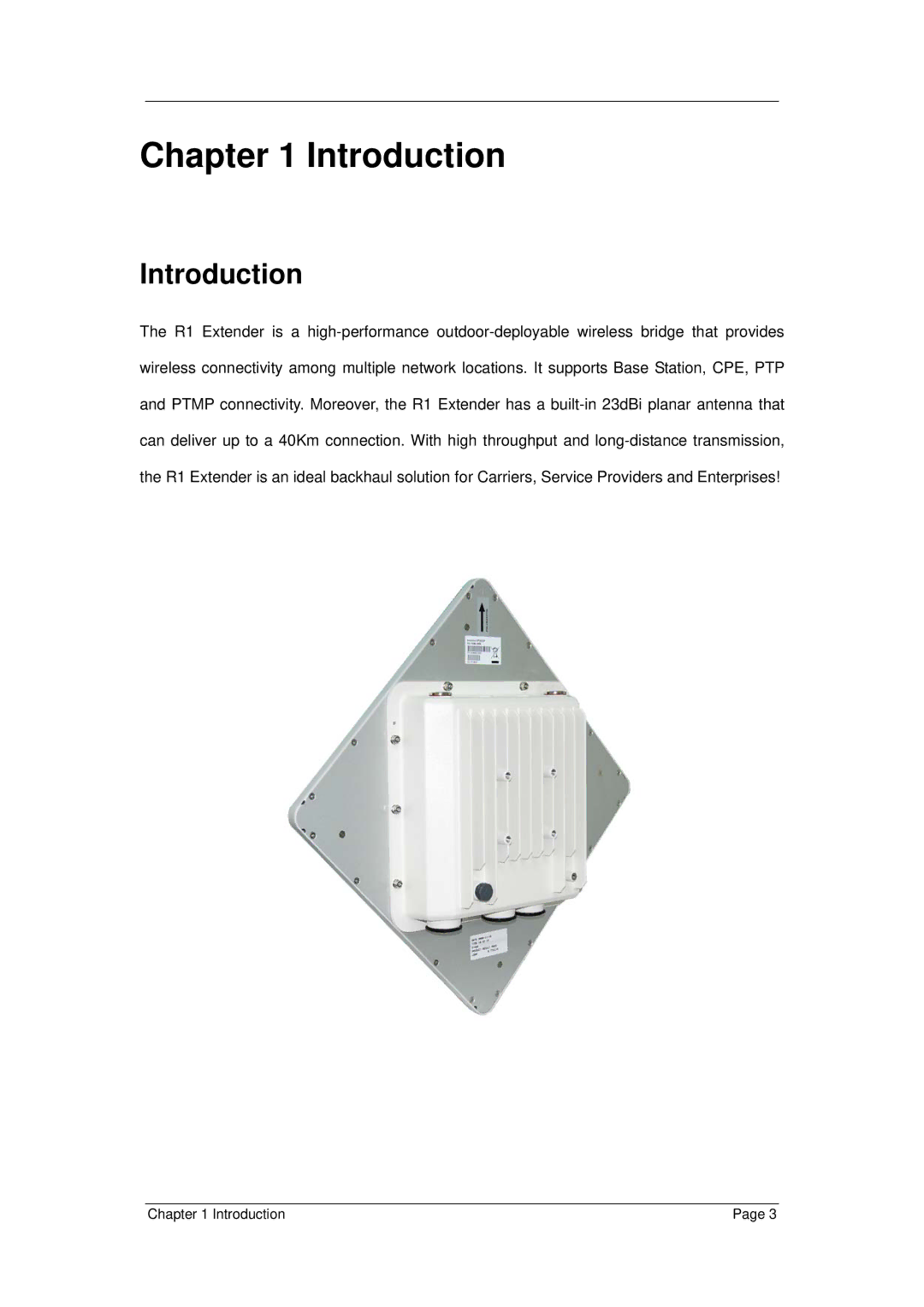 Z-Com R1 Extender manual Introduction 