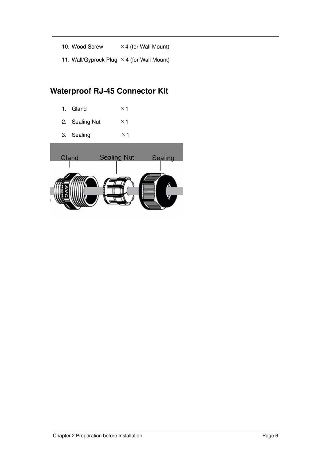 Z-Com R1 Extender manual Waterproof RJ-45 Connector Kit 