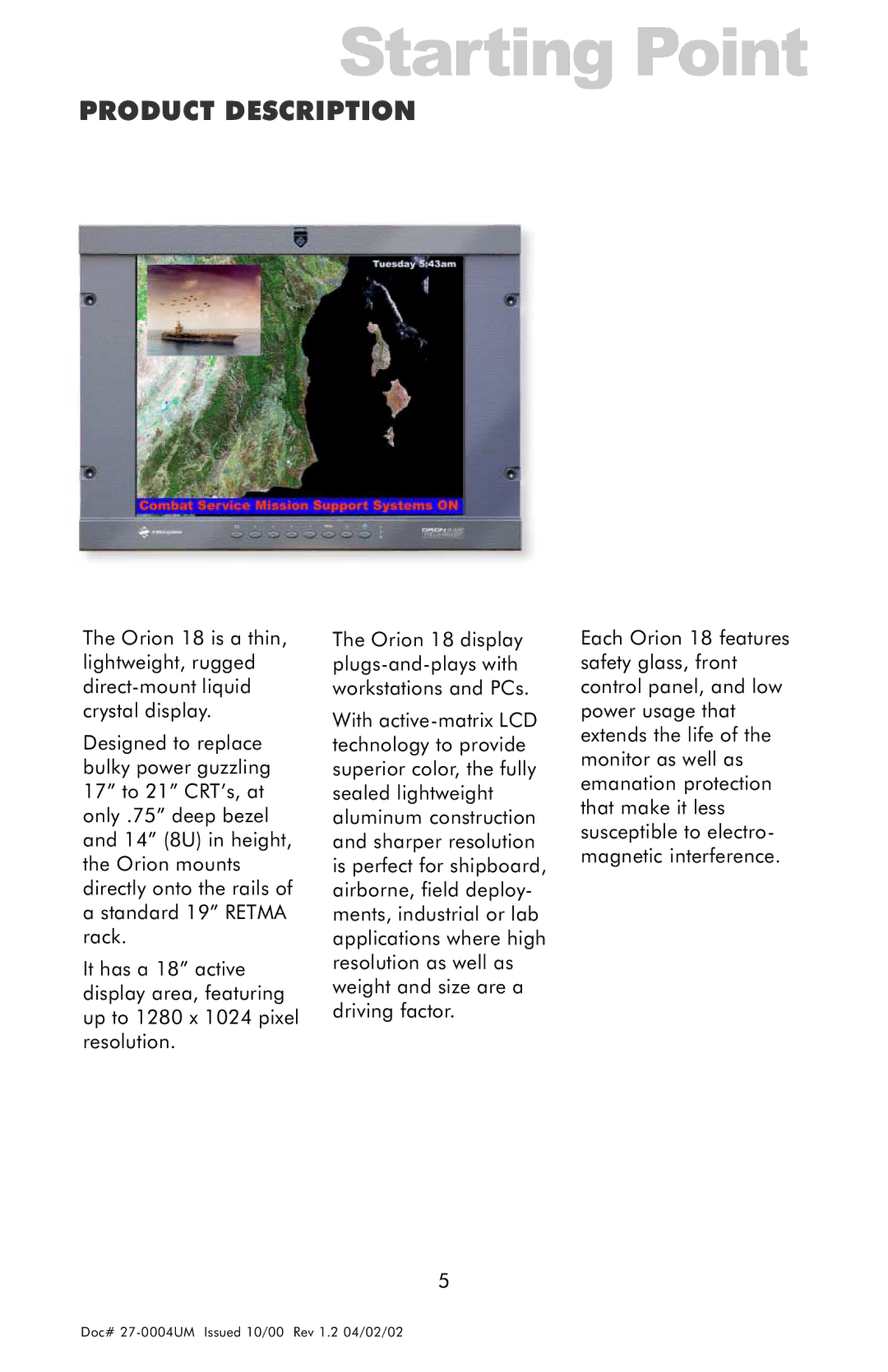 Z Microsystems 18 manual Product Description 