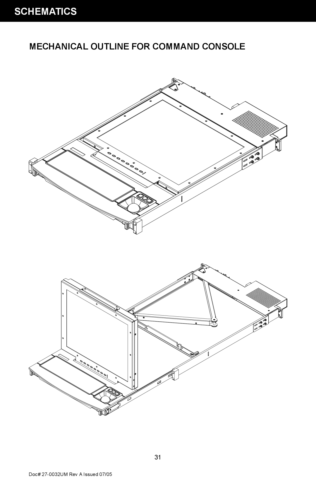 Z Microsystems SL manual Schematics, Mechanical Outline for Command Console 