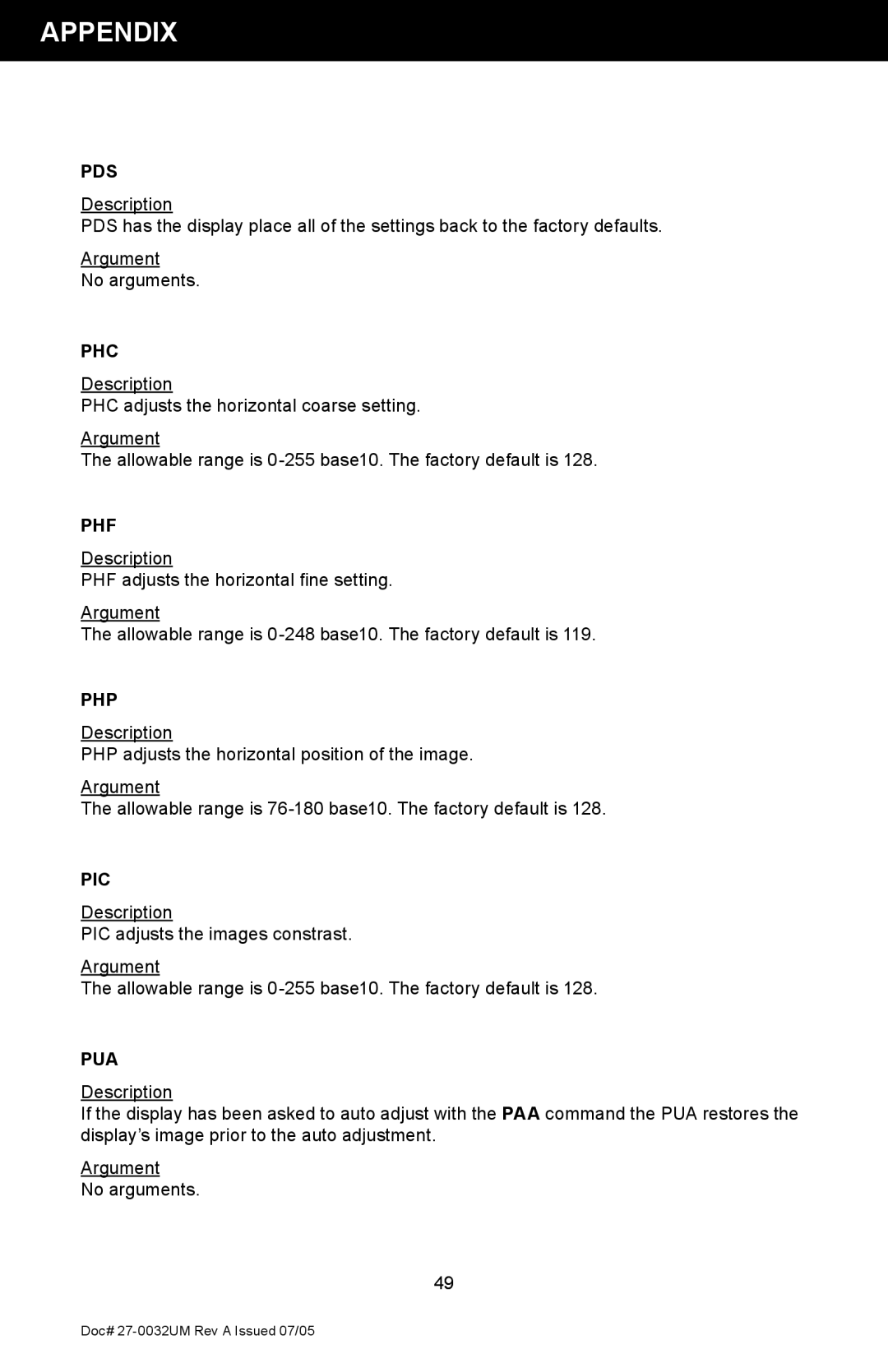 Z Microsystems SL manual Pds 