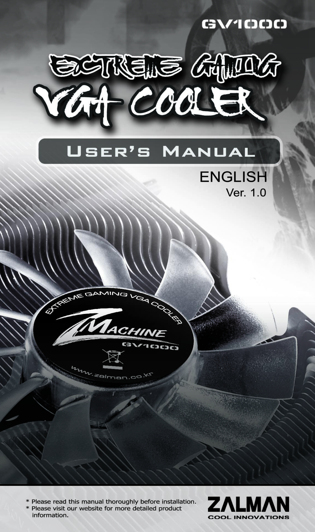 ZALMAN GV1000 manual 