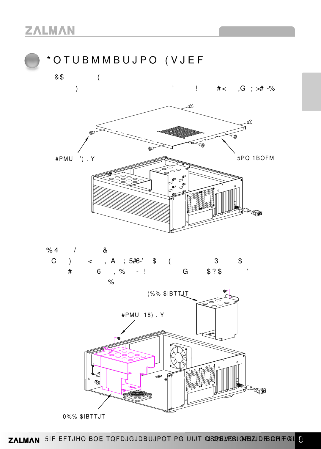 ZALMAN HD160XT Plus manual Opening the Enclosure, Removing the ODD and HDD Chassis 