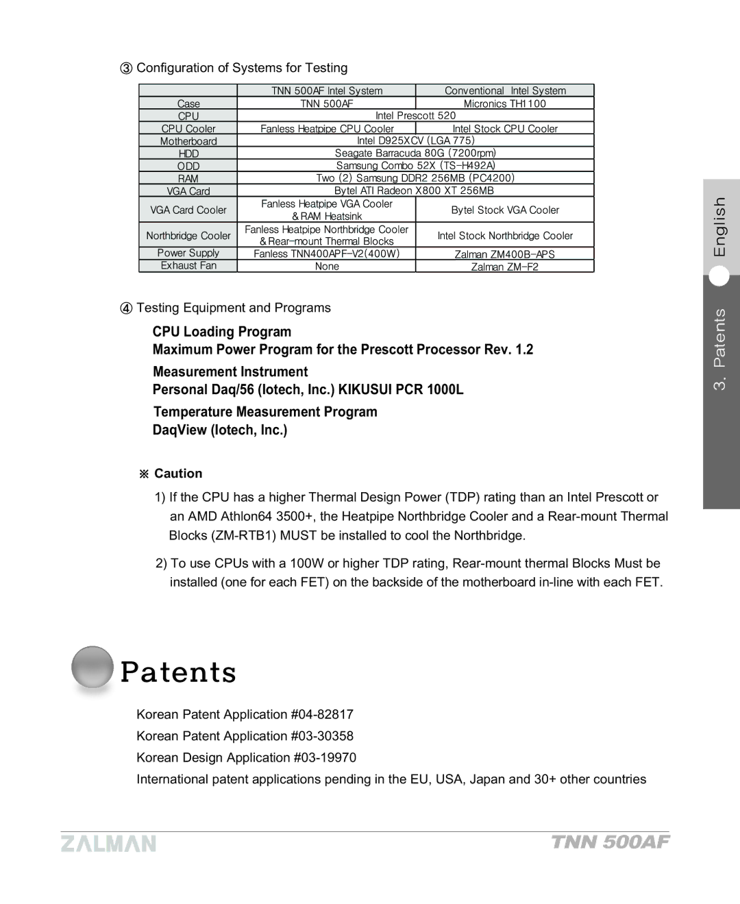 ZALMAN TNN 500AF manual 