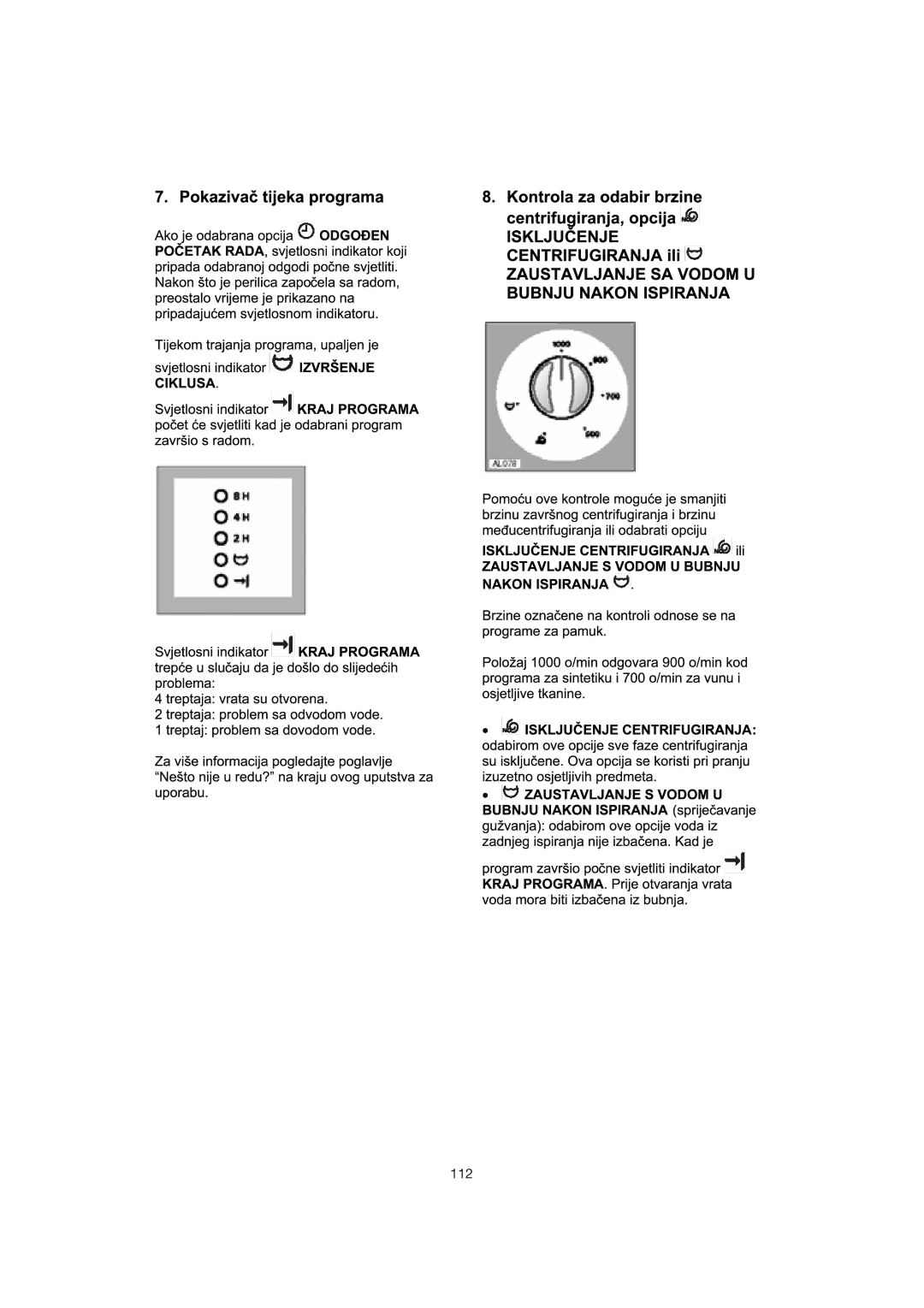 Zanussi 106 user manual 112 