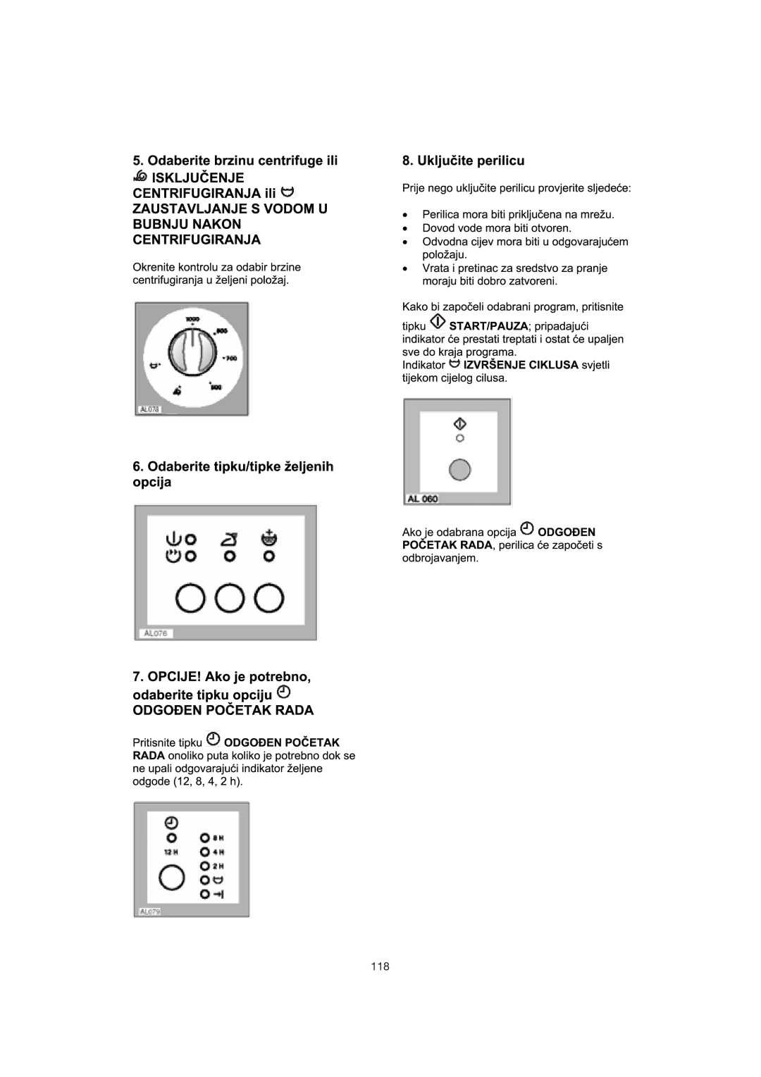 Zanussi 106 user manual 118 