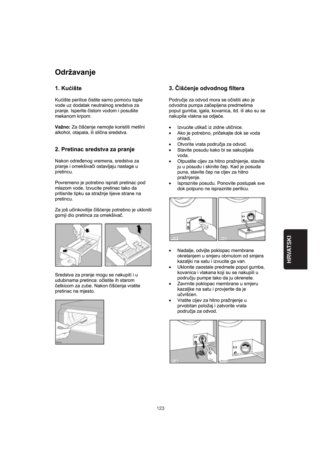 Zanussi 106 user manual 123 