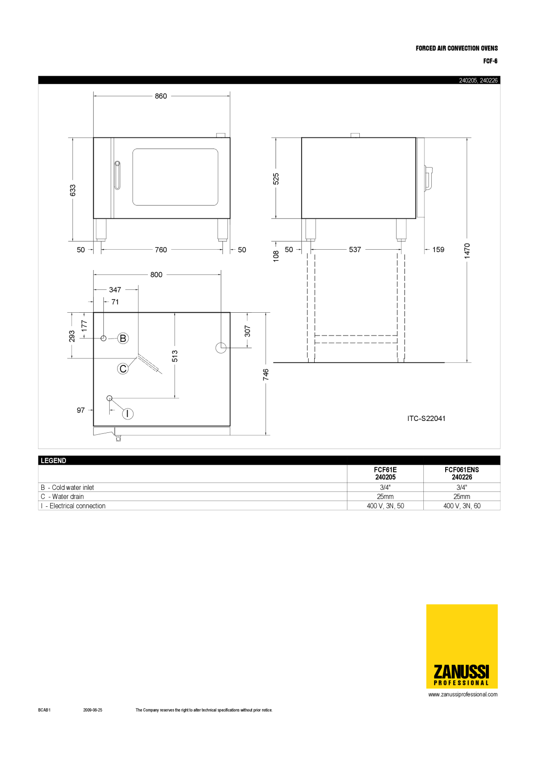 Zanussi 240222, 240260, FCF-6, FCF061ENS, 240211, 240200, FCF061ELN, FCF61GT, FCF061GMS dimensions 240205 240226 