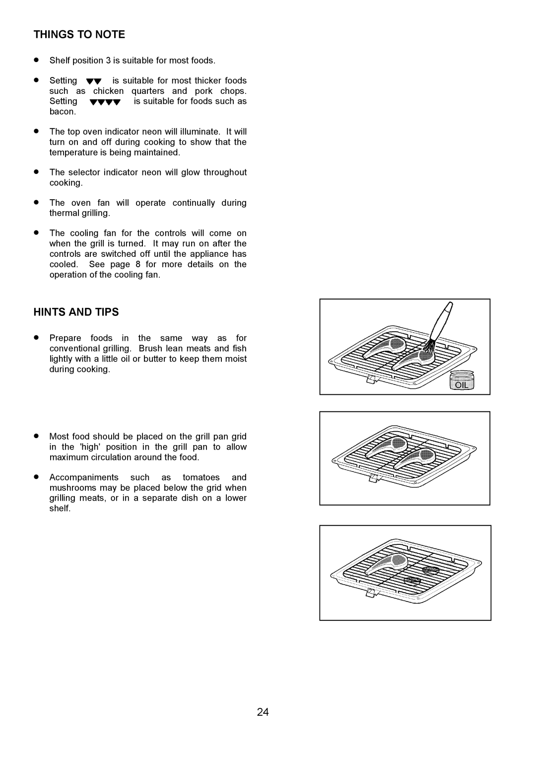 Zanussi 311608901 manual Things to Note, Hints and Tips 