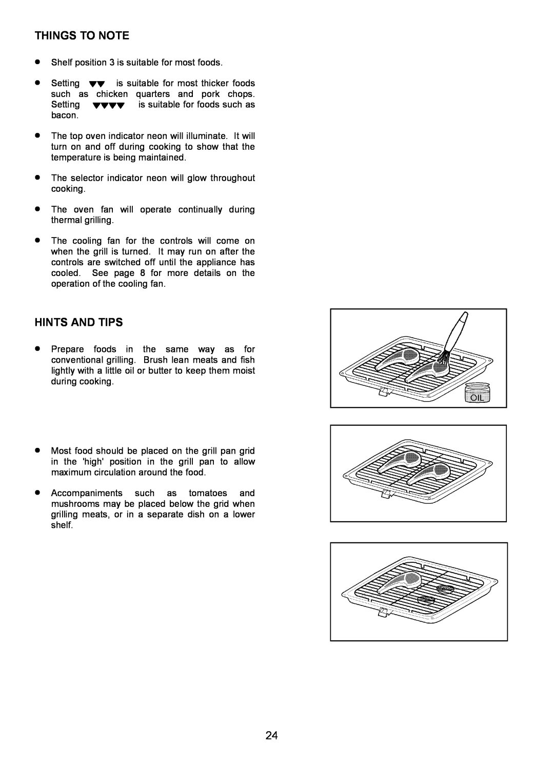 Zanussi 311608901 manual Hints And Tips, Things To Note 