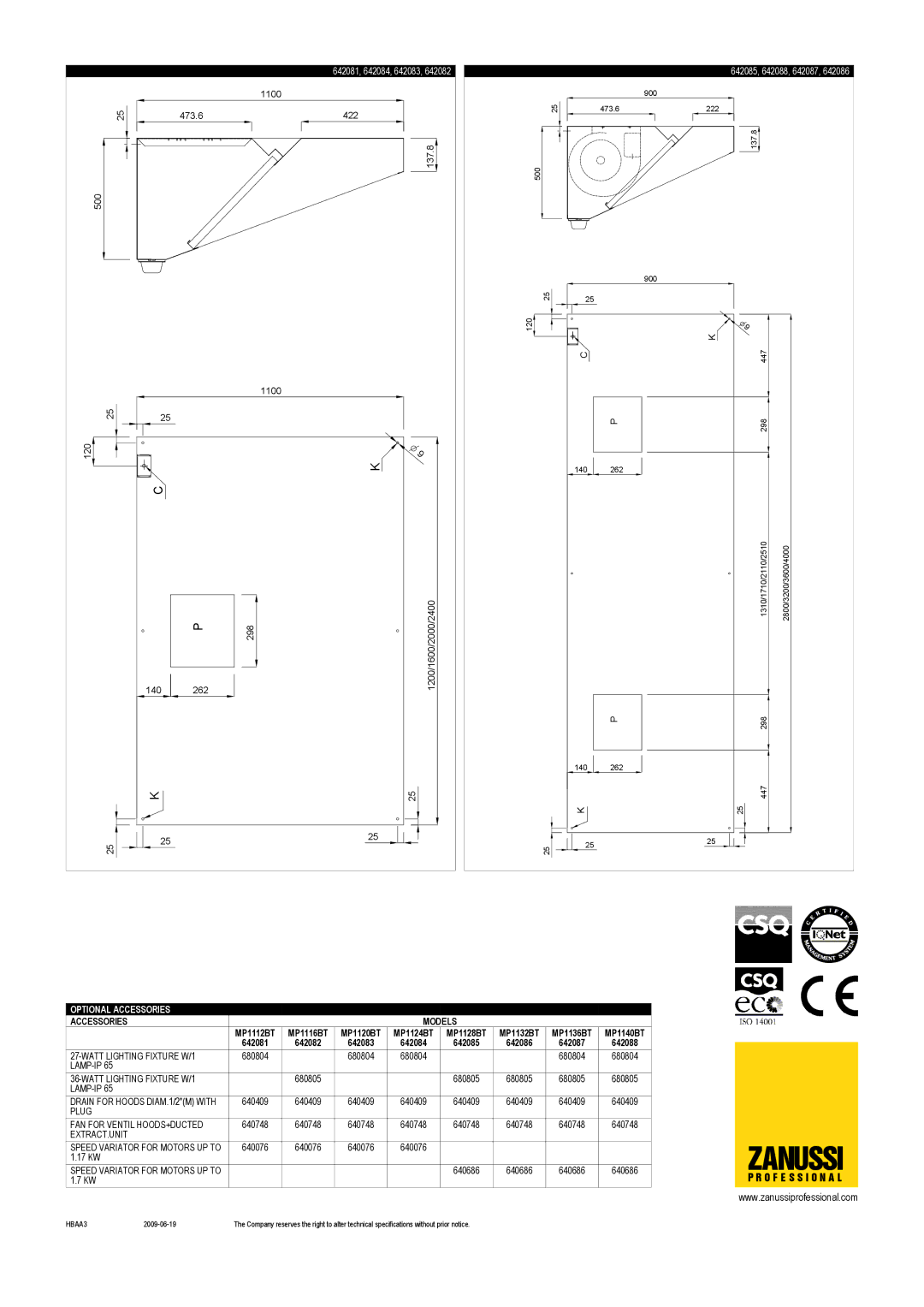 Zanussi 642086, 642082, 642087, 642088, 642083, 642085, 642084, 642081, MP1140BT, MP1136BT, MP1112BT, MP1124BT, MP1116BT Zanussi 