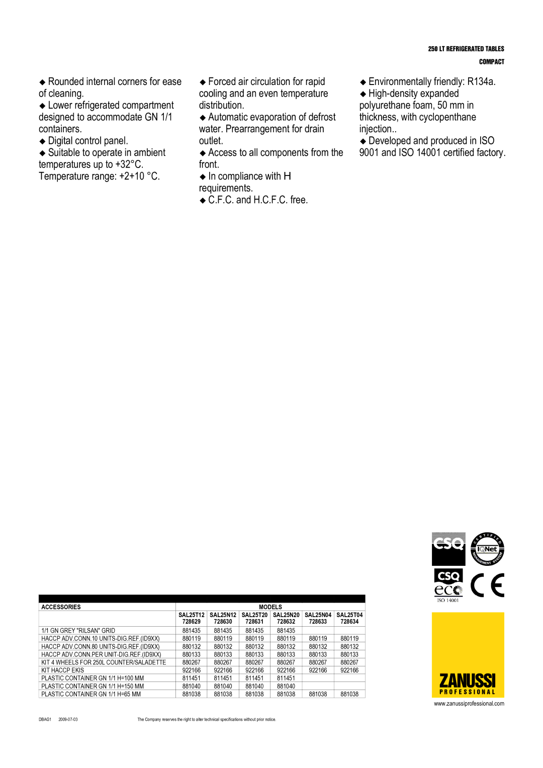 Zanussi 728634, 728631, 728629, 728632, 728633, 728630, SAL25T04, SAL25N12, SAL25N20, SAL25T20, SAL25N04, SAL25T12 dimensions Zanussi 