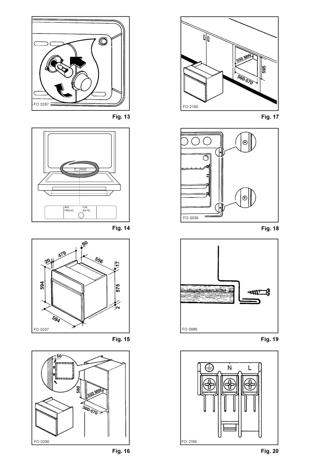 Zanussi BMS 641 - BST 6 manual MOD Type PROD. no 