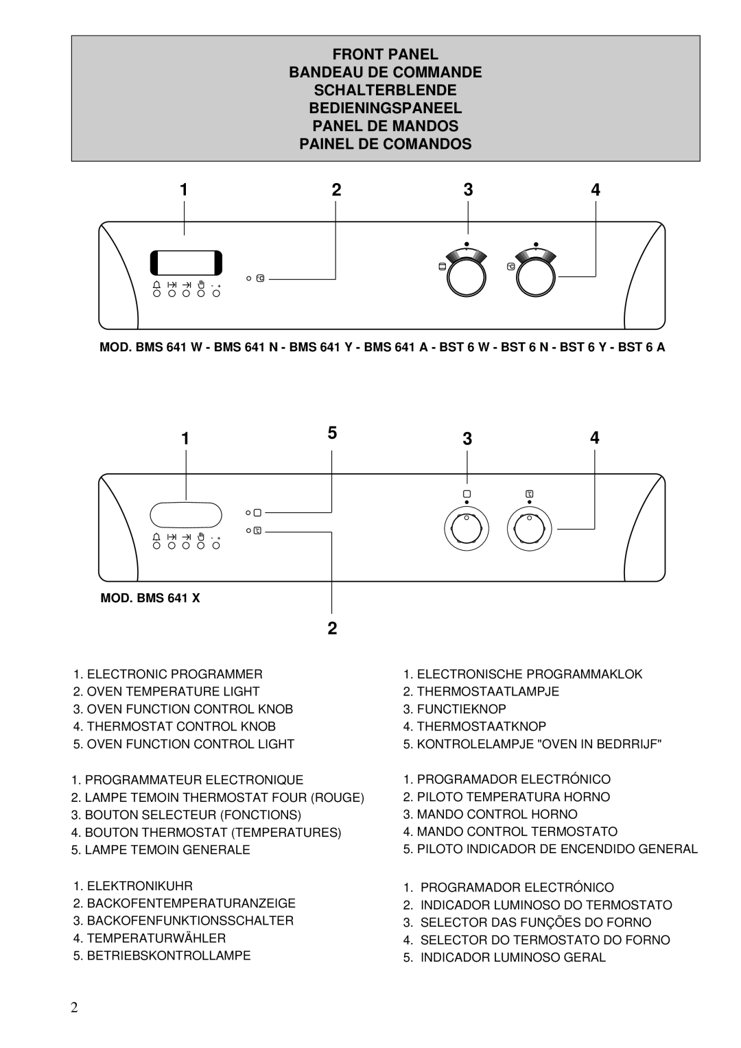 Zanussi BST 6, 641 manual 