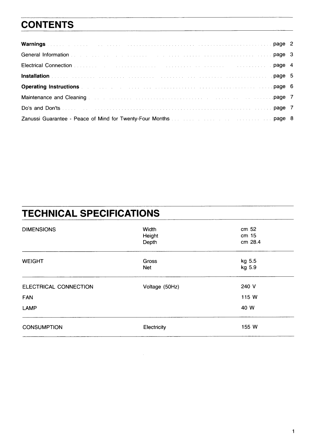 Zanussi CHI 6029 manual 