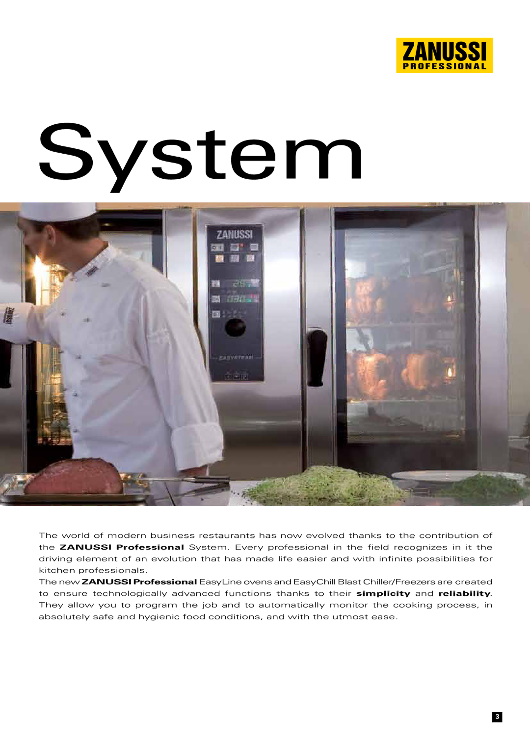 Zanussi Convection Oven manual System 