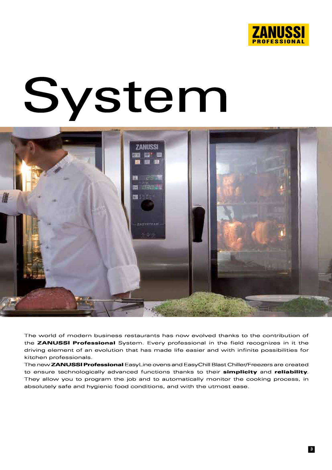 Zanussi Convection Oven manual System 