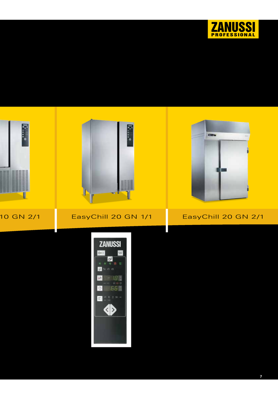 Zanussi Convection Oven manual hiller/Freezers, The solution to guarantee perfect results, 10 GN 2/1, EasyChill 20 GN 1/1 