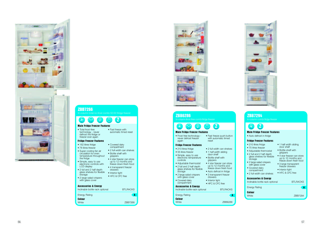 Zanussi Cool & Fresh manual ZBB7266, ZBB6286, ZBB7294 