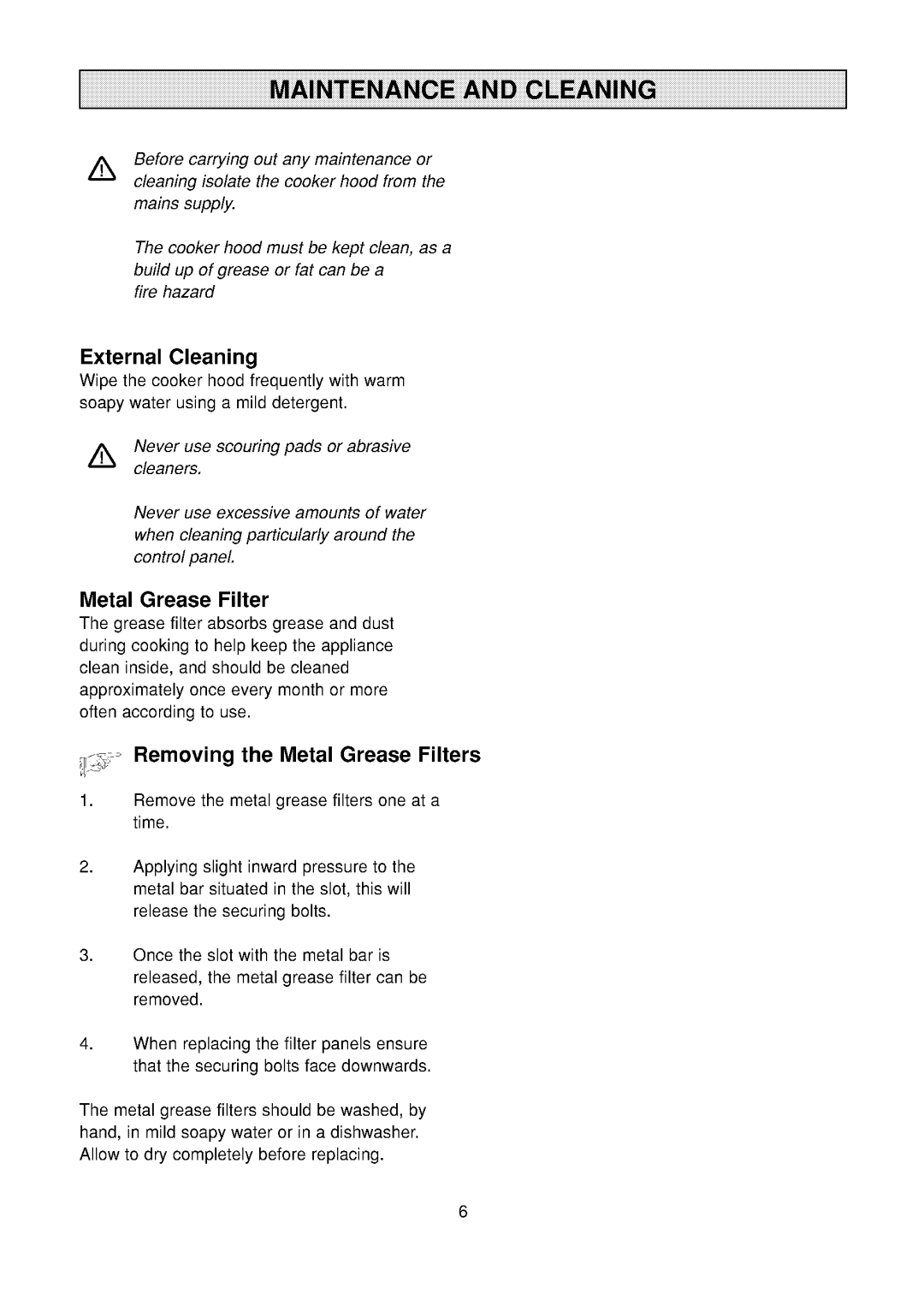 Zanussi CWH 6065/9065X manual 