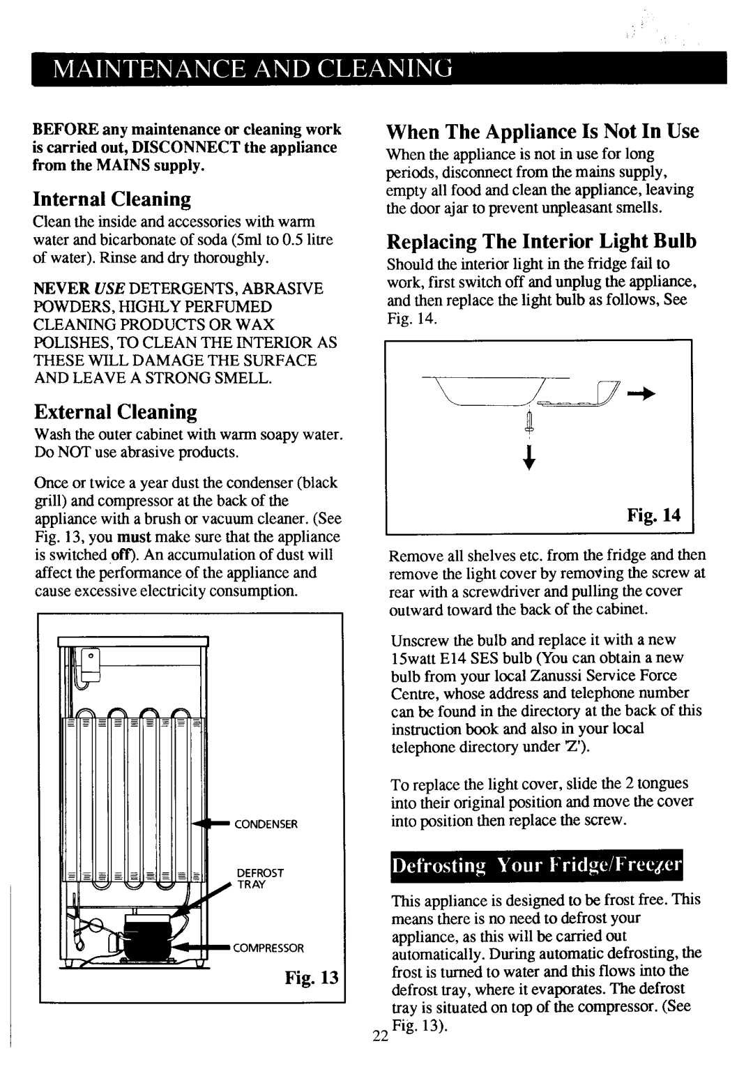 Zanussi 51FF, DF47 manual 