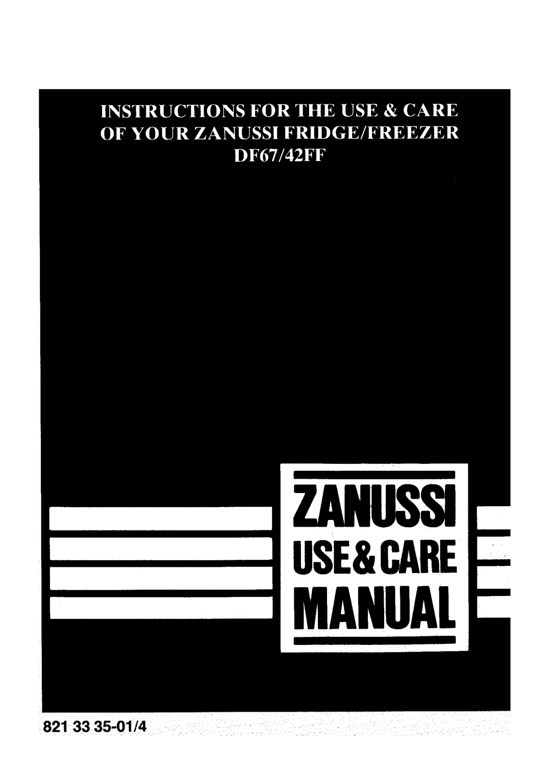 Zanussi 42FF, DF67 manual 