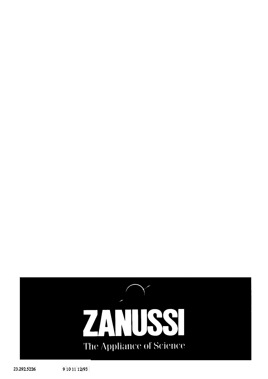 Zanussi DV17 manual 