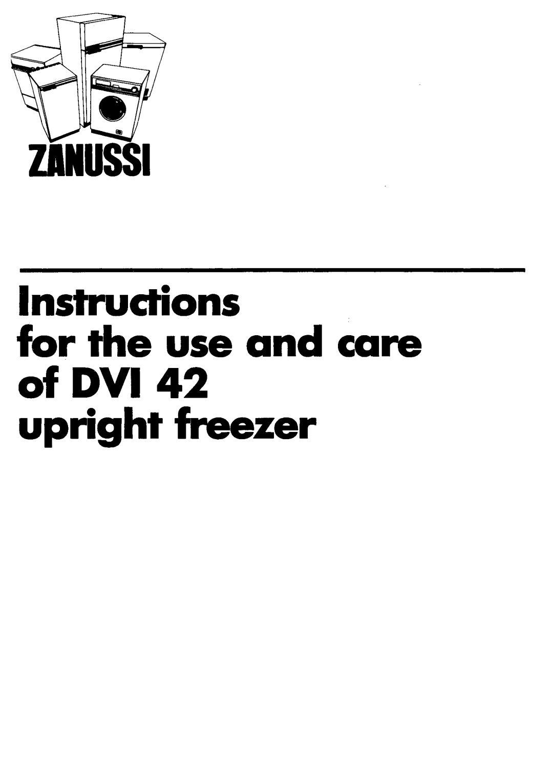 Zanussi DVi42 manual 