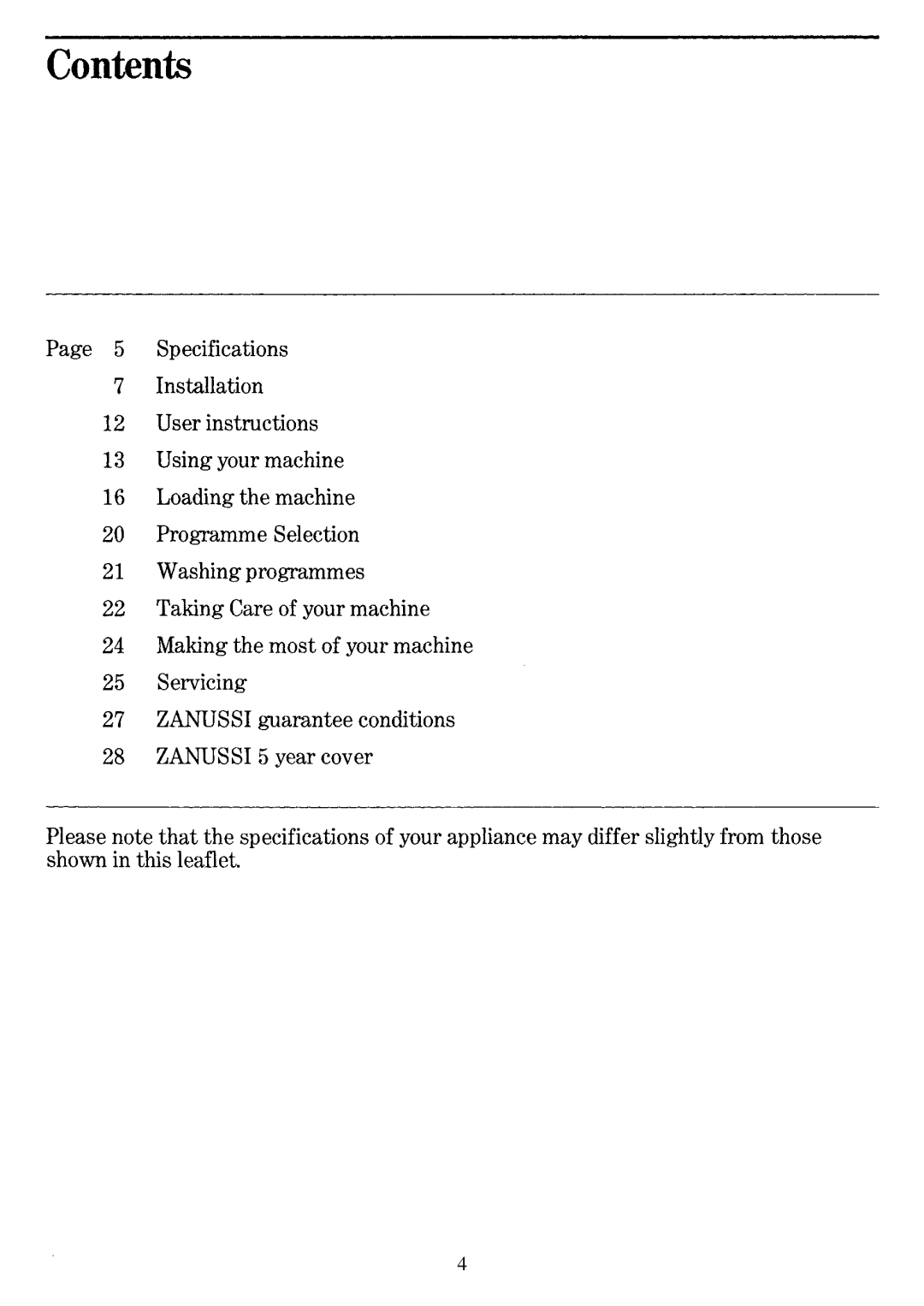 Zanussi DW401/A manual 