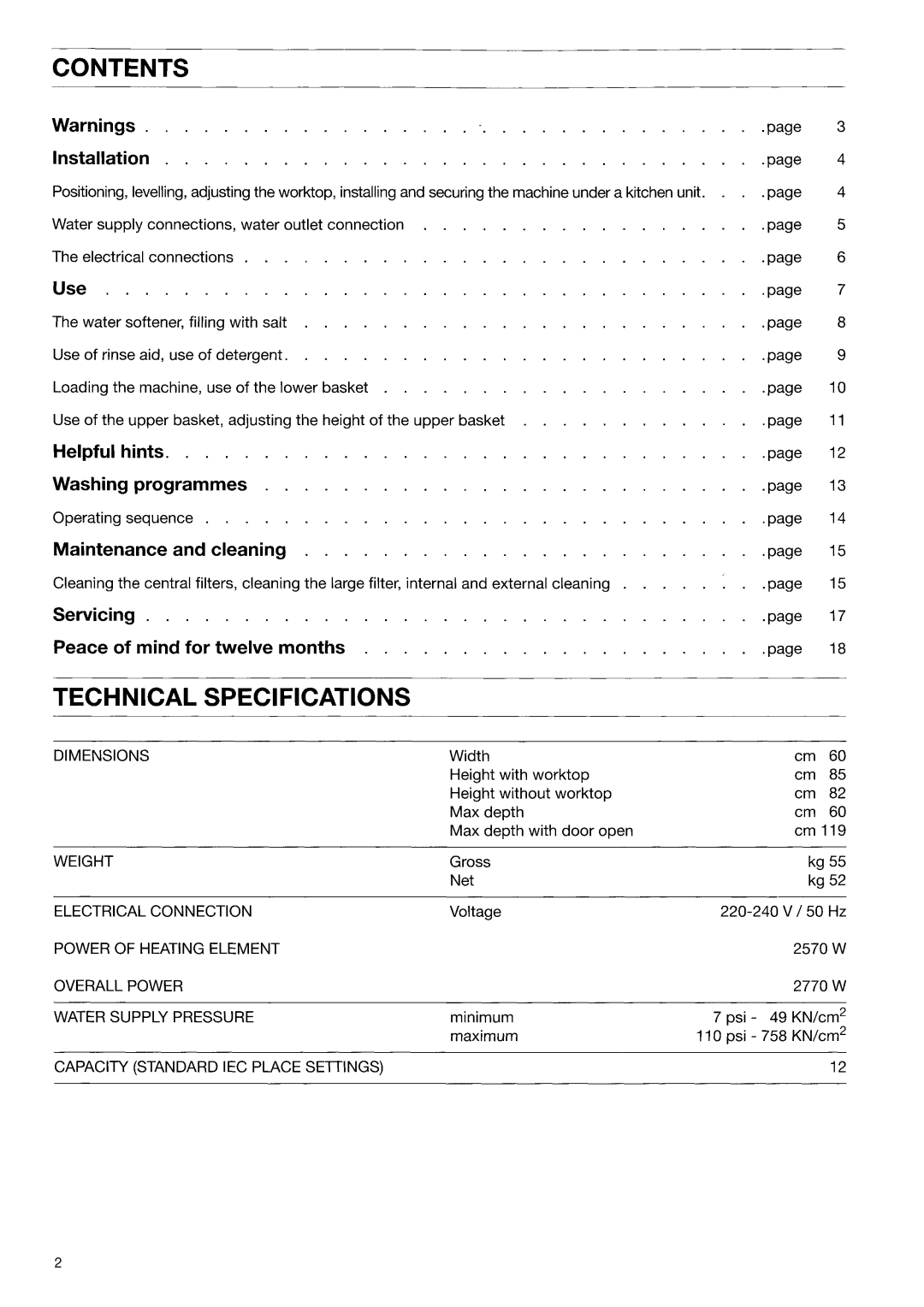 Zanussi DW927 manual 