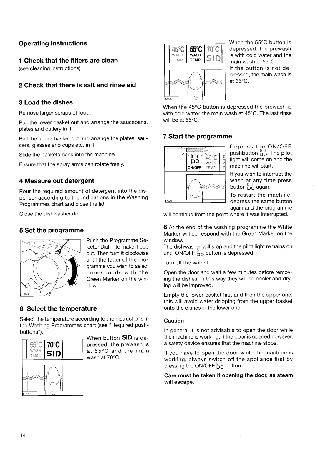 Zanussi DW927 manual 