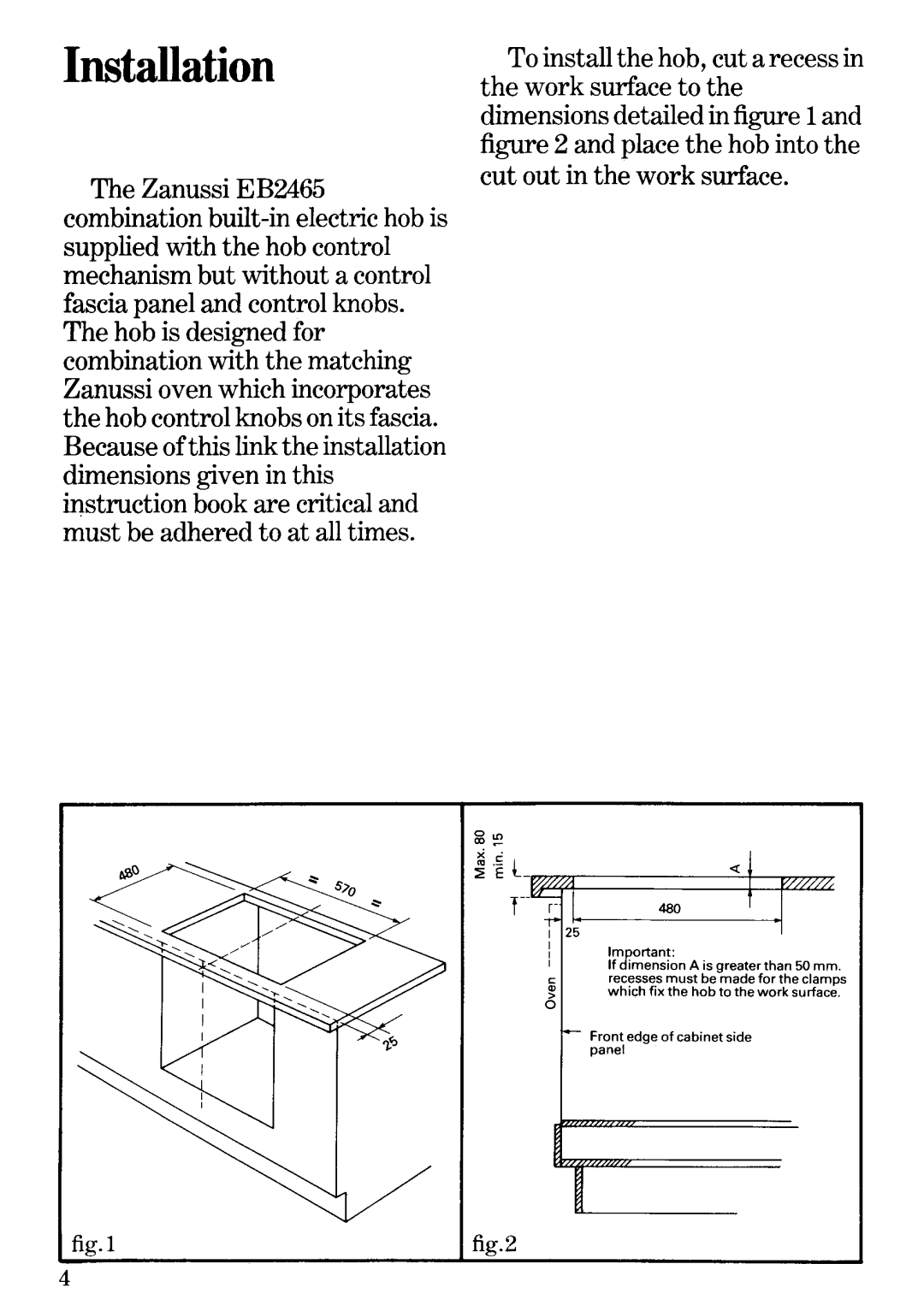 Zanussi EB2465 manual 