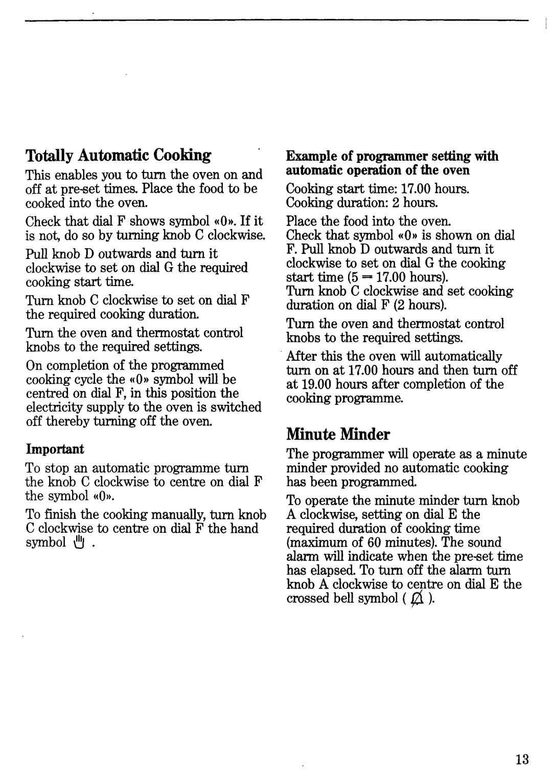 Zanussi EC 5614 - A, EC 9614 - A manual 