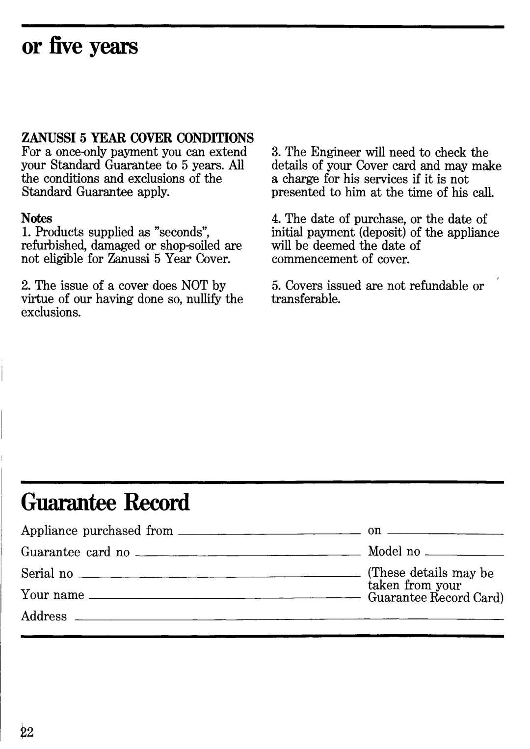 Zanussi EC 9614 - A, EC 5614 - A manual 