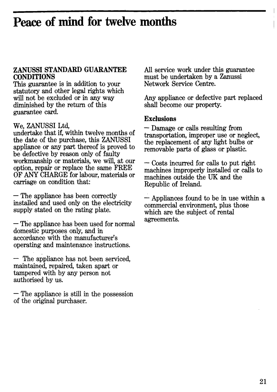 Zanussi EC 5614 - A, EC 9614 - A manual 