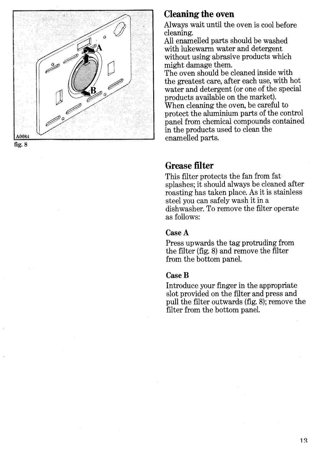 Zanussi EC19 manual 