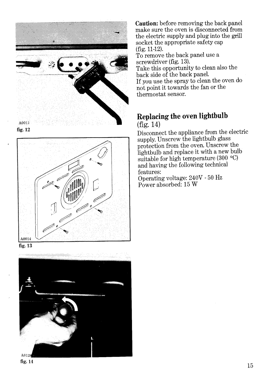 Zanussi EC19 manual 