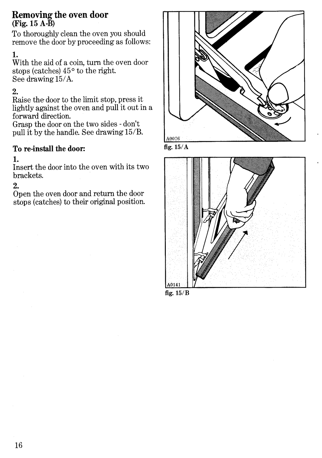 Zanussi EC19 manual 